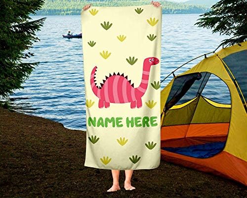 Personalized Dinosaur Towel