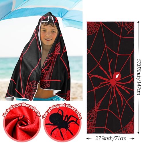 Quick Dry Absorbent 2-Piece Spider Beach Towels