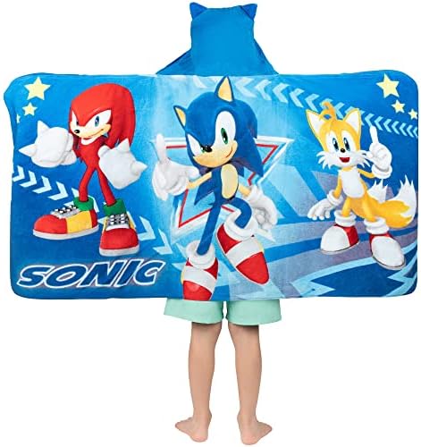 Sonic The Hedgehog - Cotton Kids Bath Towel Wrap
