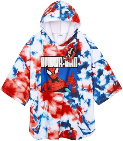 Marvel Hooded Bath Towel for Kids BlueRed