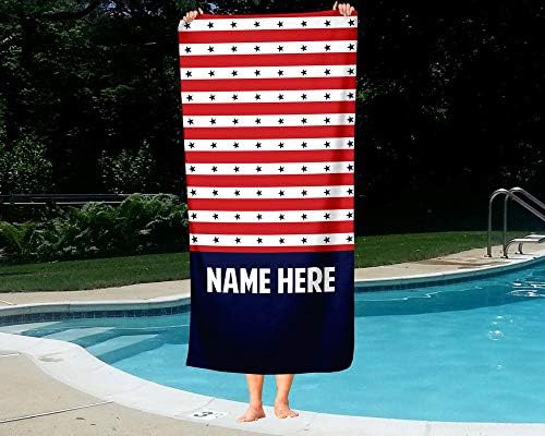 Personalized America-Themed Oversized Towels