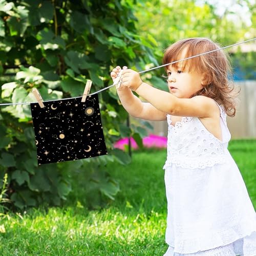 Starry Sky Washcloths 2 Pack - Soft Absorbent Cotton Face Towels