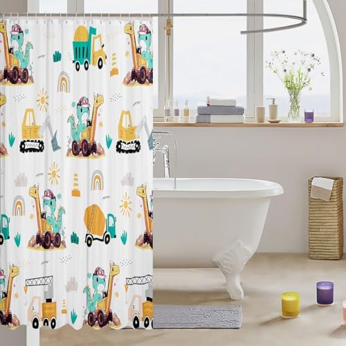 Cute Dinosaur Shower Curtain Set