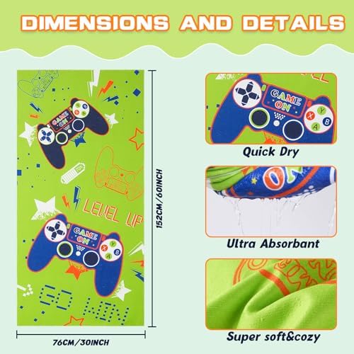 Game Kid Beach Towel for Boys - 30 x 60