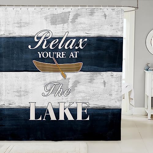 Feelyou Lake House Kids Shower Curtain 72x78 inches