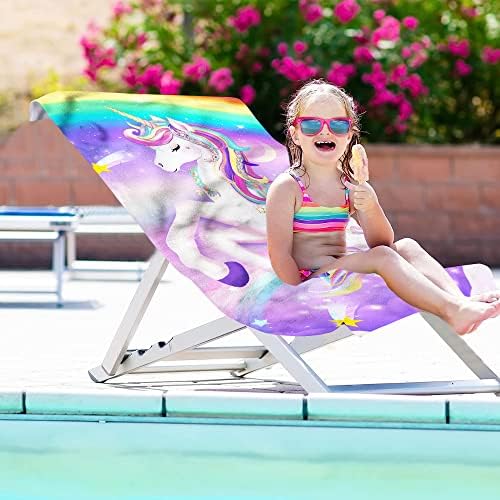 Unicorn Beach Towel for Girls 30 x 60