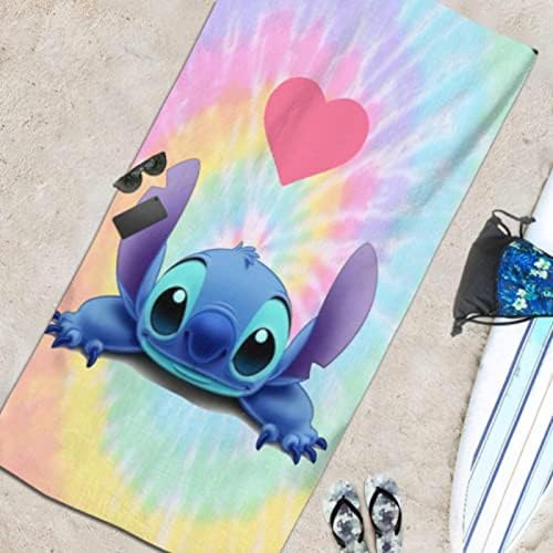 Cute Print Microfiber Beach Towel 32x52inch Quick Dry for Kids and Adults
