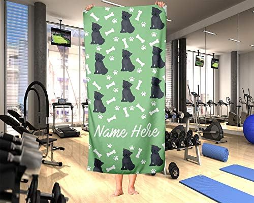 Personalized Extra-Large Pug Towels for Kids
