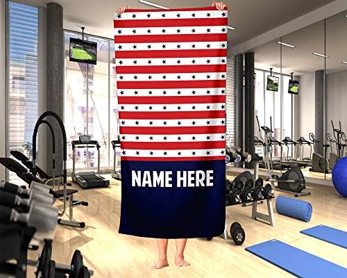 Personalized America-Themed Oversized Towels
