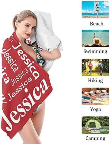 Dark Red 30x60 inch Personalized Beach Towel