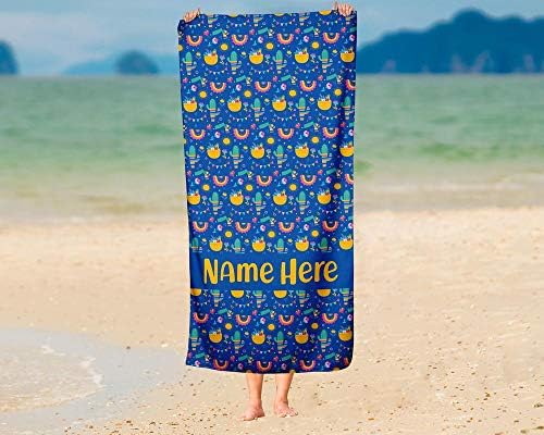 Personalized Oversized Llama Towel for Kids and Adults