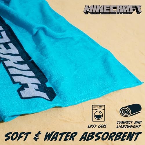 Minecraftcreeper quick dry beach towel