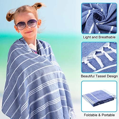 Mixweer 12-Pack Turkish Beach Towels Quick Dry