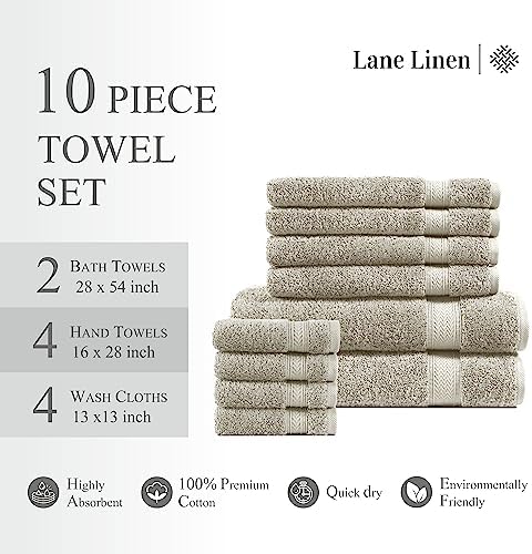 High-Quality 10-Piece Cotton Bath Towel Set