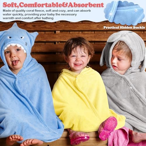 Bulk of soft hooded bath towels for kids