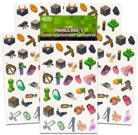 Personalized Minecraft bath towel set for kids - Boys bathroom essentials with stickers