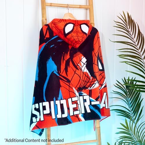 Marvel Hooded Towel for Kids Red Spiderman 6-14 Years