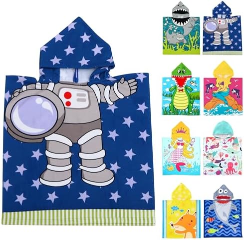 Cute Animal Hooded Beach Towel for Kids