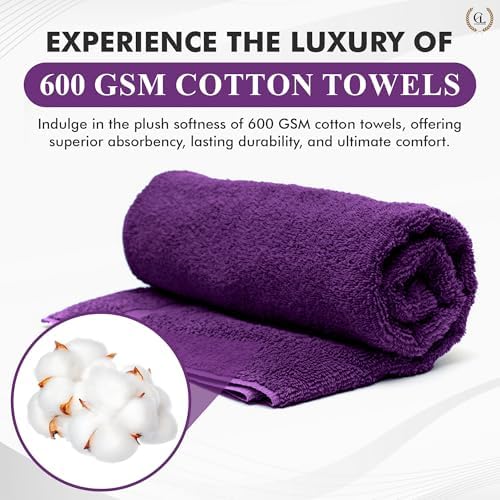 Elysian Linens Bath Towel Set 6-Piece 600 GSM 1