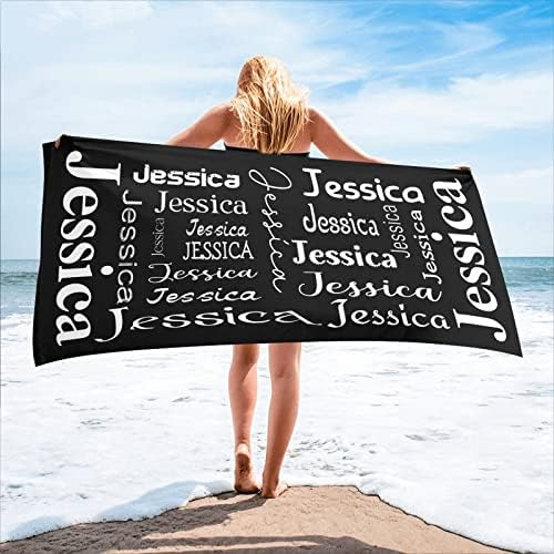Personalized bath towels for adults