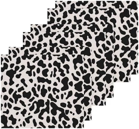 Cow Print Washcloths 2 Pack Soft Absorbent Baby Face Towels