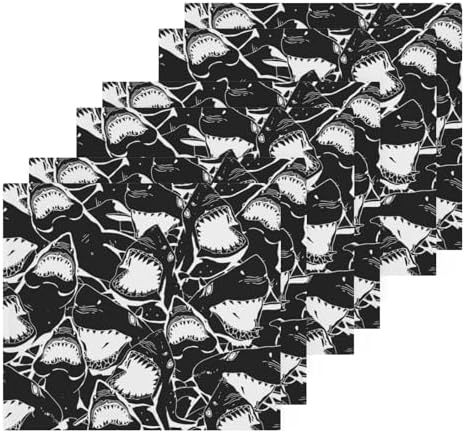 Yettasbin Shark Washcloth 2-Piece