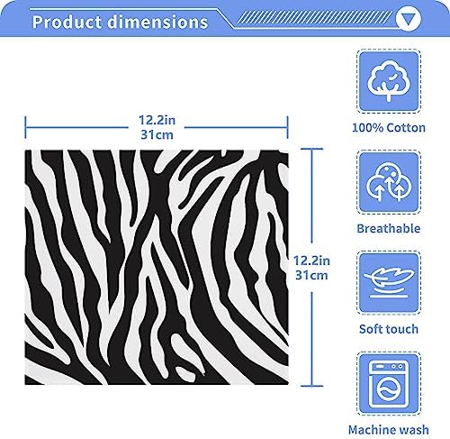 Zebra Washcloth 2-Pack Reusable Soft Quick-Dry