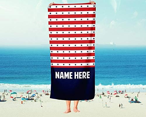 Personalized America-Themed Oversized Towels