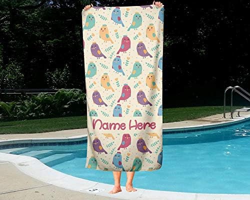 Personalized Bird Towels - Oversized for Beach Travel