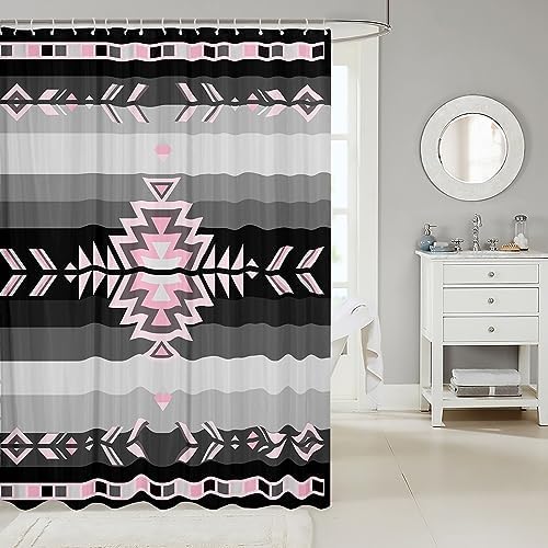 Vibrant 72-in x 72-in Southwest Bath Curtain