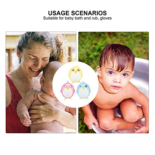 Cartoon Animal Bath Towels Set 3pcs for Kids