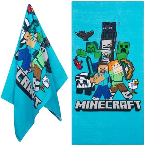 Minecraftcreeper quick dry beach towel