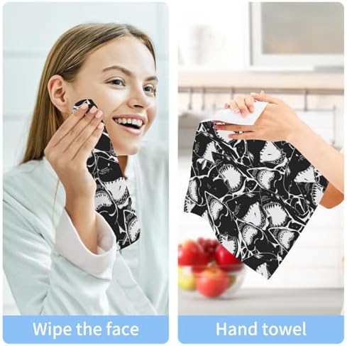 Yettasbin Shark Washcloth 2-Piece