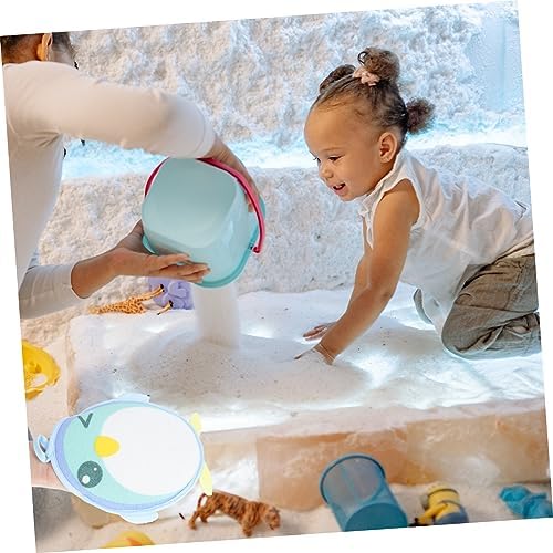 3-Piece Cartoon Penguin Foaming Towels for Fun Exfoliation