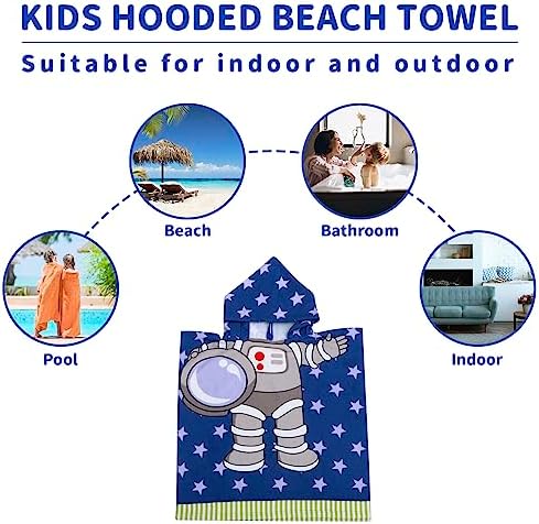 Cute Animal Hooded Beach Towel for Kids