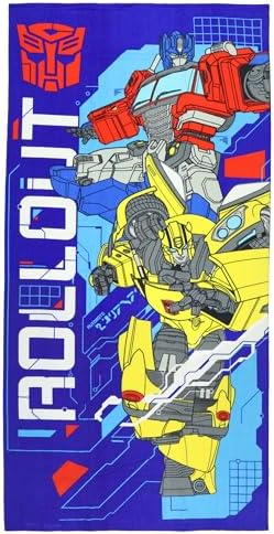 NORTHWEST Transformers Beach Towel Optimus Prime and Bumblebee 30x60