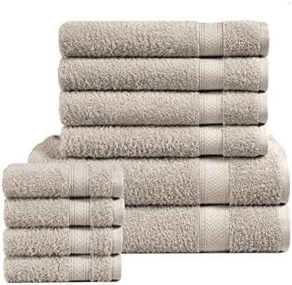 High-Quality 10-Piece Cotton Bath Towel Set