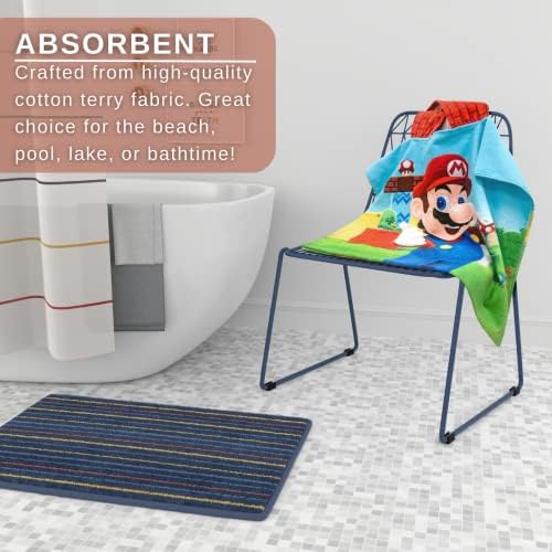 Fun Soft Fraction penetrated Super Mario Bath Towel
