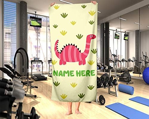 Personalized Dinosaur Towel