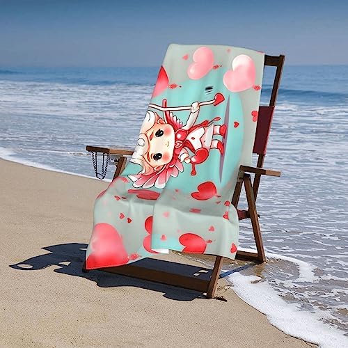 Cute Loving Boy Ultra-Fine Fiber Bath Towel