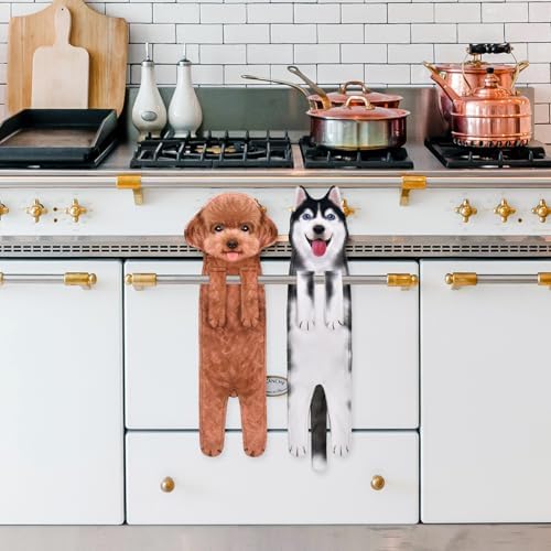 AGRIMONY Poodle Dog Hand Towels