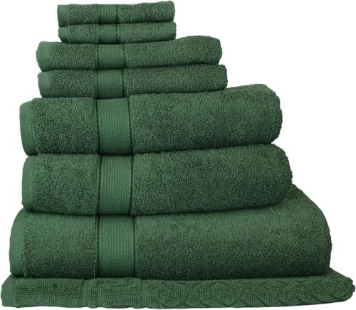 Luxury Cotton Bath Towels Set 8-Piece - Soft Durable for Home Gym