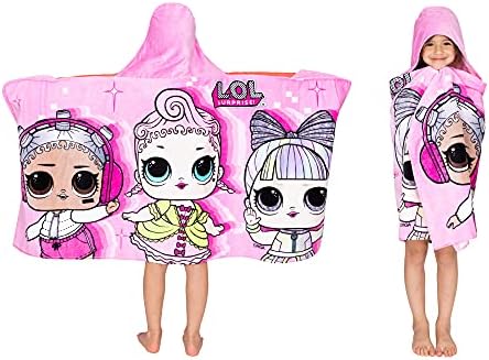 Franco Kids Bath Beach Soft Cotton Terry Towel Wrap Lol Surprise Design