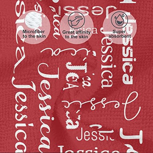Dark Red 30x60 inch Personalized Beach Towel
