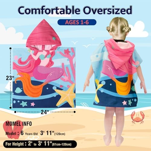 GROWELL Hooded Beach Towels for Kids