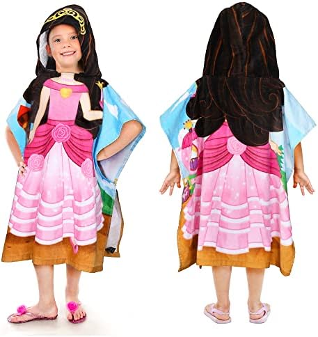 Tirrinia Princess Kids Bath Towel Fun for 2 to 7 years