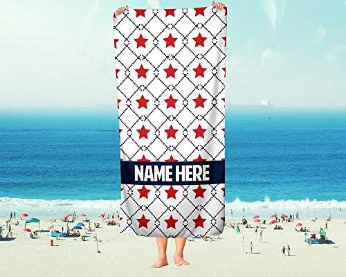 Personalized American Flag USA July 4th Towel