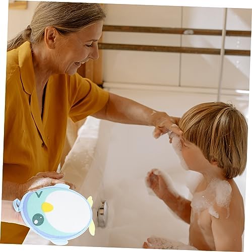 3-Piece Cartoon Penguin Foaming Towels for Fun Exfoliation