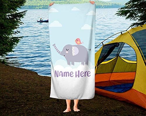 Personalized Oversized Elephant Towel