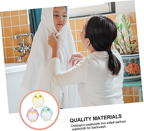 3-PIG-SHAPED COMFY PENGUIN BATH TOWELS SET
